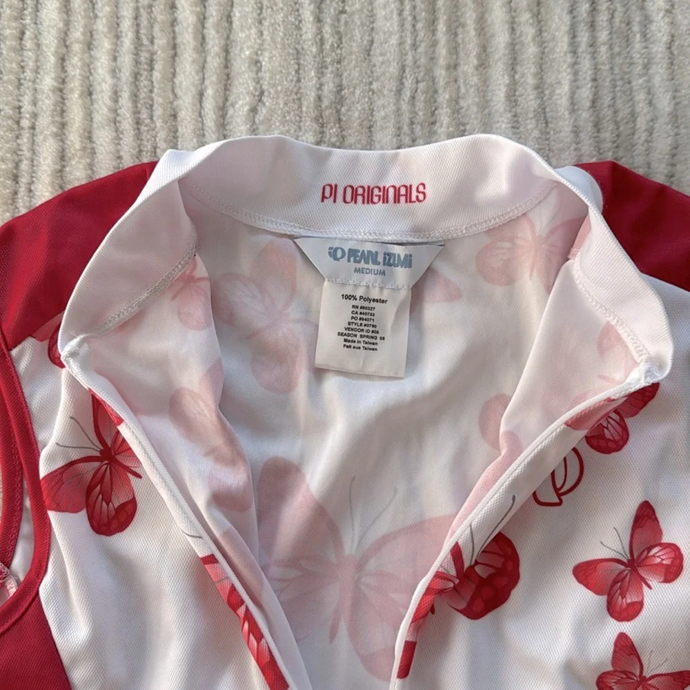 Pearl Izumi Butterfly Graphic Sleeveless Cycling Jersey Medium, NWOT - Picture 4 of 6